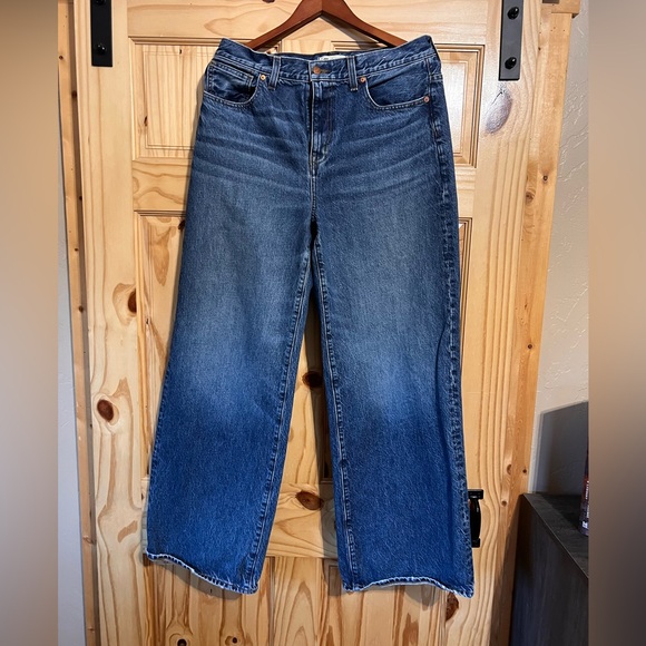 MADEWELL Superwide Leg Jeans Halleran Wash Sz 10/30 - Picture 1 of 5